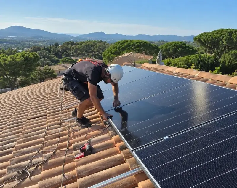 Installateur panneaux solaires Saint-Étienne-Estréchoux — pose photovoltaïque sur toiture
