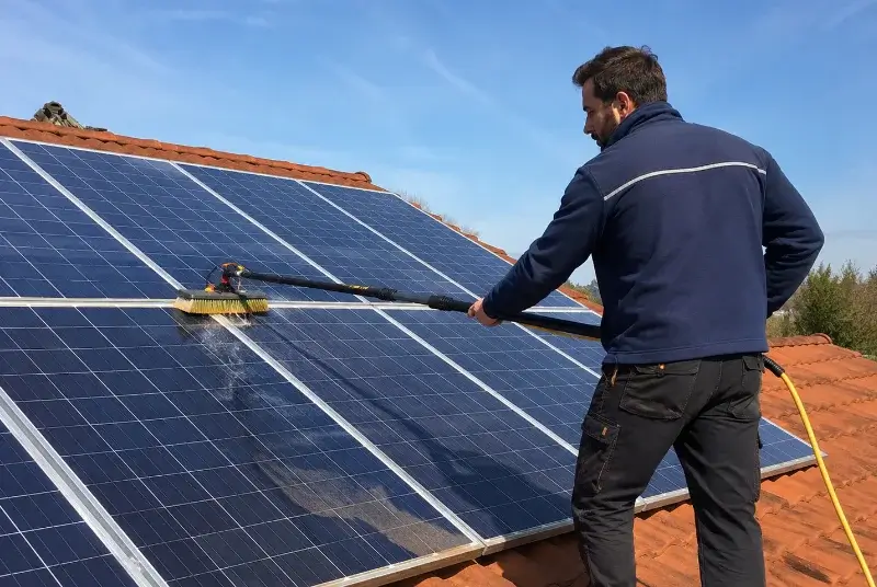 Nettoyage et entretien de panneaux solaires à Saint-Étienne-Estréchoux